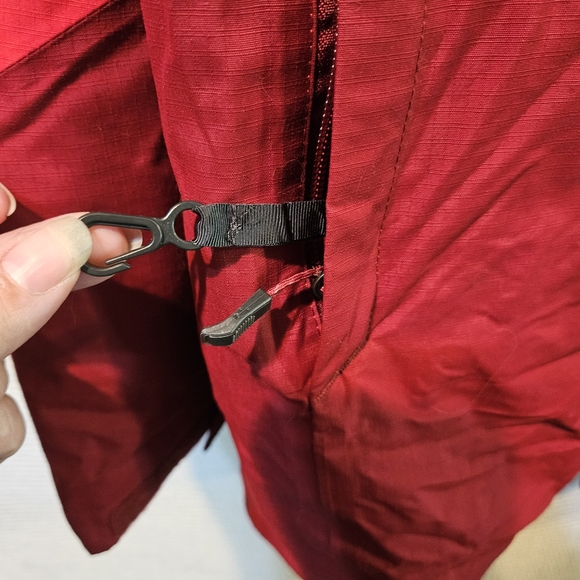 Columbia Sz Med, Women's Interchange Hooded Waterproof Red Winter Jacket - Picture 15 of 16
